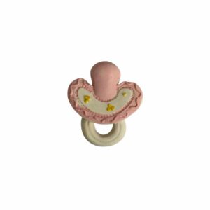 Magnete Artigianale Ciuccio Ricamato Rosa – Produzione Made in Italy