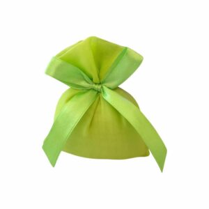 Sacchetto portaconfetti artigianale Chiffon Verde Acido – Produzione Made in Italy