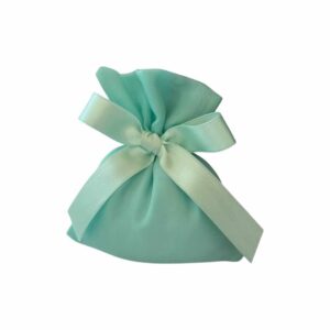 Sacchetto portaconfetti artigianale Chiffon Verde Tiffany – Produzione Made in Italy