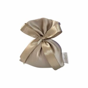 Sacchetto portaconfetti artigianale Raso Tortora – Produzione Made in Italy