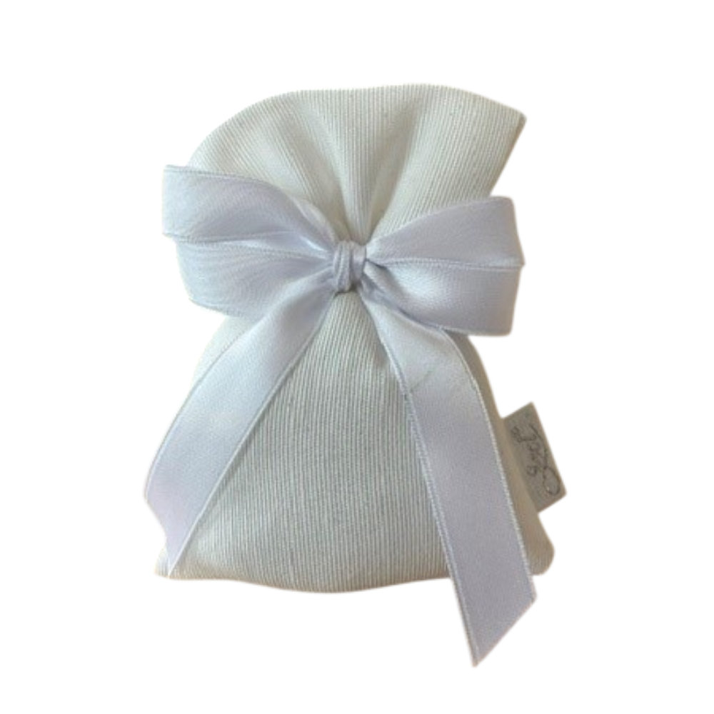 Sacchetto portaconfetti artigianale Cotone Bianco - Produzione Made in Italy